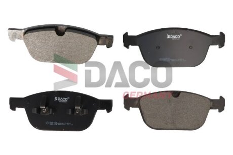 Комплект гальмівних накладок, дискове гальмо DACO Germany 324102
