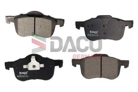 Комплект гальмівних накладок, дискове гальмо DACO Germany 324111