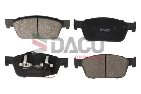 Комплект гальмівних накладок, дискове гальмо DACO Germany 324205