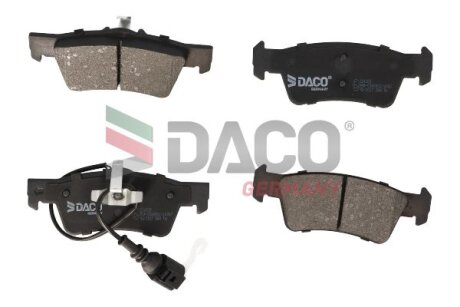 Гальмівні колодки зад. T5 03- (ATE)(диски 333x32.5mm) DACO Germany 324209