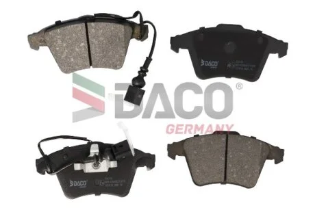 Комплект гальмівних накладок, дискове гальмо DACO Germany 324210