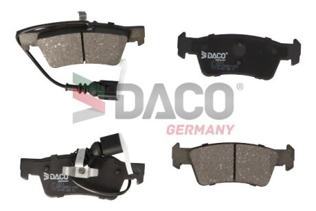 Комплект гальмівних накладок, дискове гальмо DACO Germany 324211
