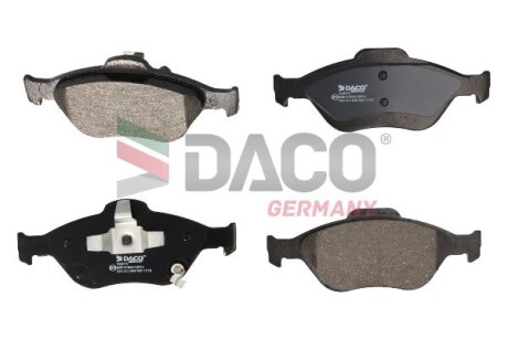 Комплект гальмівних накладок, дискове гальмо DACO Germany 324574