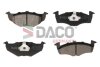Комплект гальмівних накладок, дискове гальмо DACO Germany 324737 (фото 1)
