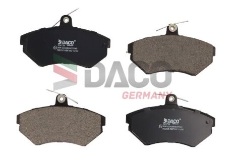 Комплект гальмівних накладок, дискове гальмо DACO Germany 324739