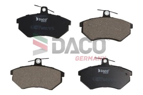 Комплект гальмівних накладок, дискове гальмо DACO Germany 329968