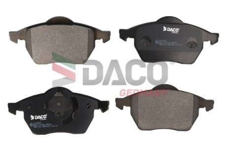 Комплект гальмівних накладок, дискове гальмо DACO Germany 329985