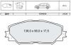 DAFMI INTELLI гальмівні колодки передн. TOYOTA Corolla DAFMI / INTELLI D240E (фото 1)