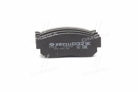 Комплект гальмівних колодок передній NISSAN SUNNY, SUNNY II, SUBARU JUSTY I, LIBERO, REX II 0.5-1.6 08.81-02.00 DAFMI / INTELLI D321E