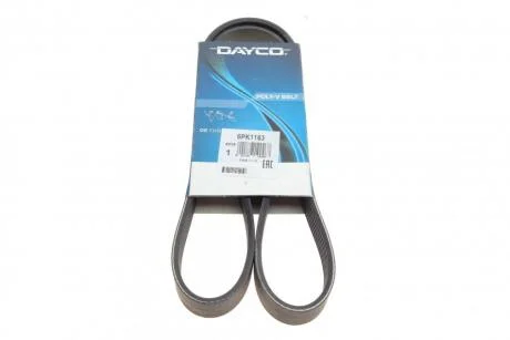 Ремінь генератора BMW F20/F30/F32 B38/B48 14- DAYCO 6PK1163