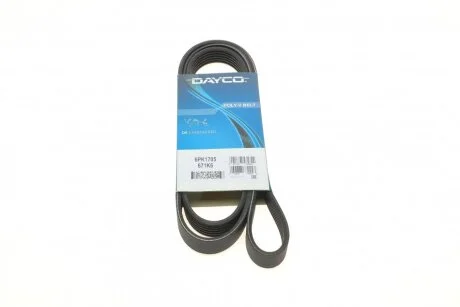 Ремень поликлиновый FORD FIESTA/FUSION 2001-2012 (1.4TDCI) DAYCO 6PK1705