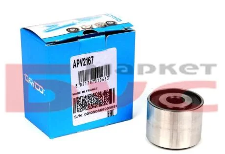 Фото 1 - ролик ременя генератора (направ.) Berlingo/Partner 1.9 D 98-15 DAYCO APV2167 Ролик ременя генератора (направ.) Berlingo/Partner 1.9 D 98-15 DAYCO APV2167 (фото 1)