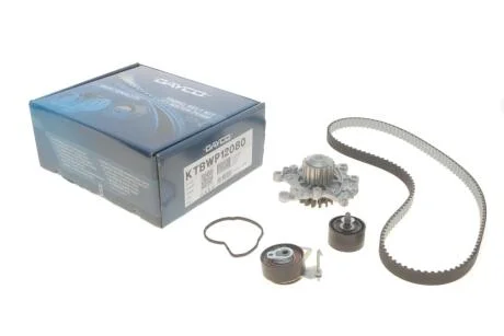 Комплект ременя газорозподільного механізму з водяним насосом DAYCO KTBWP12080