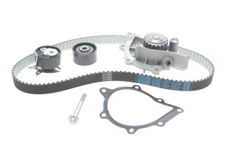 Комплект ГРМ (ремінь + ролик + водяний насос) CITROEN C5 II, C5 III, C6, C8, C-CROSSER, C-CROSSER ENTERPRISE FIAT ULYSSE FORD GALAXY II, MONDEO IV, S-MAX JAGUAR XF I, XF SPORTBRAKE 2.2D 06.02- DAYCO KTBWP7150