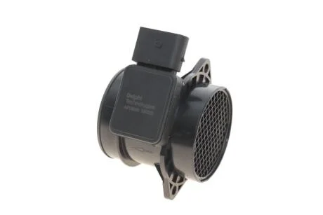 Витратомір повітря (5 pin, модуль) HYUNDAI ACCENT III, COUPE II, HIGHWAY, IX35, SONATA V, TRAJET, TRAJET/MINIVAN, TUCSON, TUCSON/SUV KIA CARENS II, CARENS III, CERATO I 1.6-Electric 09.99-12.15 Delphi AF10206-12B1