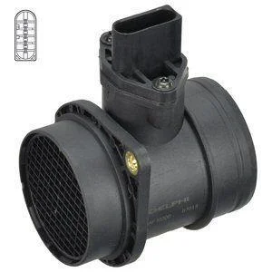 Витратомір повітря (5 pin, модуль) AUDI A3 SEAT LEON, TOLEDO II SKODA OCTAVIA I VW BORA, BORA I, GOLF IV, LUPO I, NEW BEETLE, PASSAT B5 1.2D-2.0 09.96-12.13 Delphi AF10300-12B1