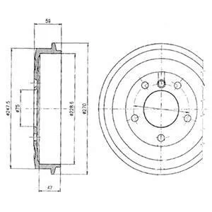 Гальмівний барабан Delphi BF275