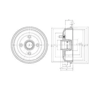 Гальмівний барабан Delphi BF468
