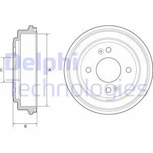 Гальмівний барабан Delphi BF551