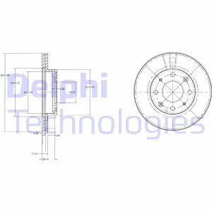 Гальмівний диск Delphi BG2451