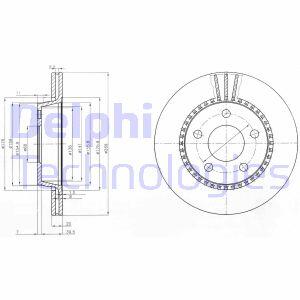 Гальмівний диск Delphi BG2519