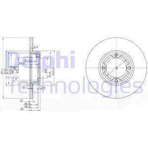 Гальмівний диск Delphi BG2533