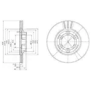 Гальмівний диск Delphi BG2558