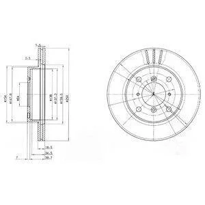 Гальмівний диск Delphi BG2583