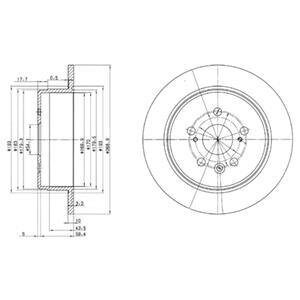Гальмівний диск Delphi BG2594