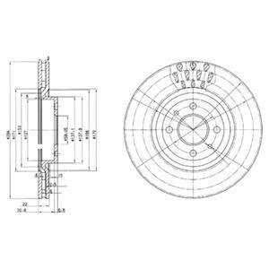 Гальмівний диск Delphi BG2617