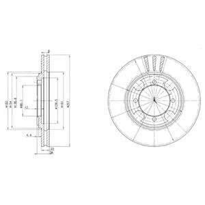 Гальмівний диск Delphi BG2628