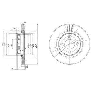 Гальмівний диск Delphi BG2784