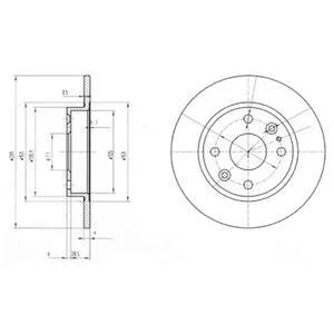 Гальмівний диск Delphi BG2803