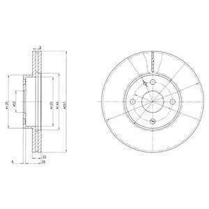 Гальмівний диск Delphi BG2804