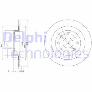 Гальмівний диск Delphi BG2805