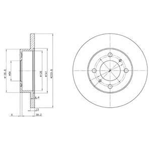 Гальмівний диск Delphi BG2809