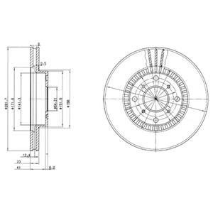 Гальмівний диск Delphi BG2815