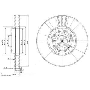 Гальмівний диск Delphi BG2829
