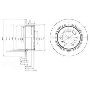 Гальмiвнi диски Delphi BG3105