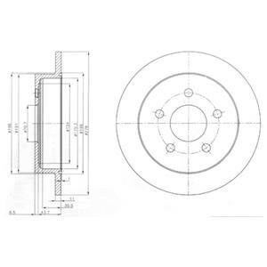 Гальмівний диск Delphi BG3143
