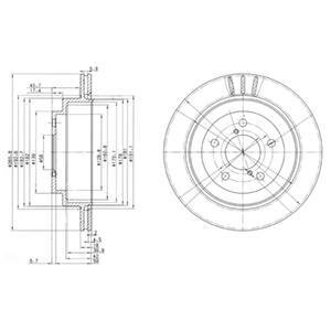Гальмівний диск Delphi BG3154