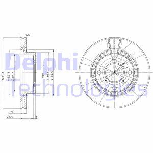 Гальмівний диск Delphi BG3160