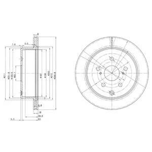 Гальмівний диск Delphi BG3166