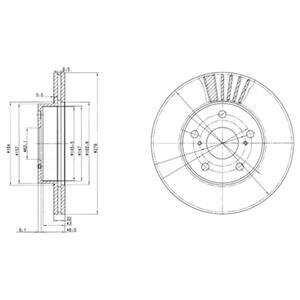 Гальмівний диск Delphi BG3171