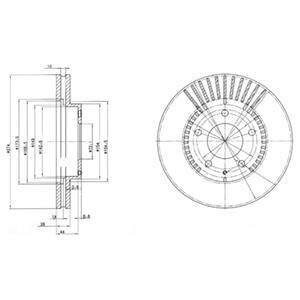 Гальмівний диск Delphi BG3232