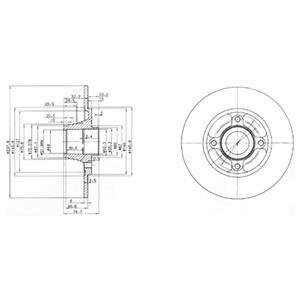 Гальмівний диск Delphi BG3360