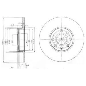 Гальмівний диск Delphi BG3402
