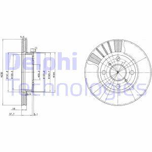 Гальмівний диск Delphi BG3424