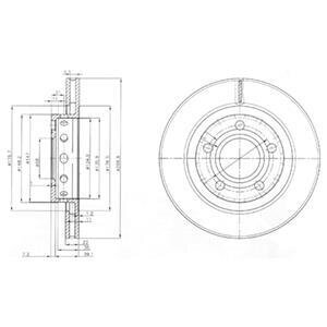 Гальмівний диск Delphi BG3525