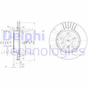 Гальмівний диск Delphi BG3527C
